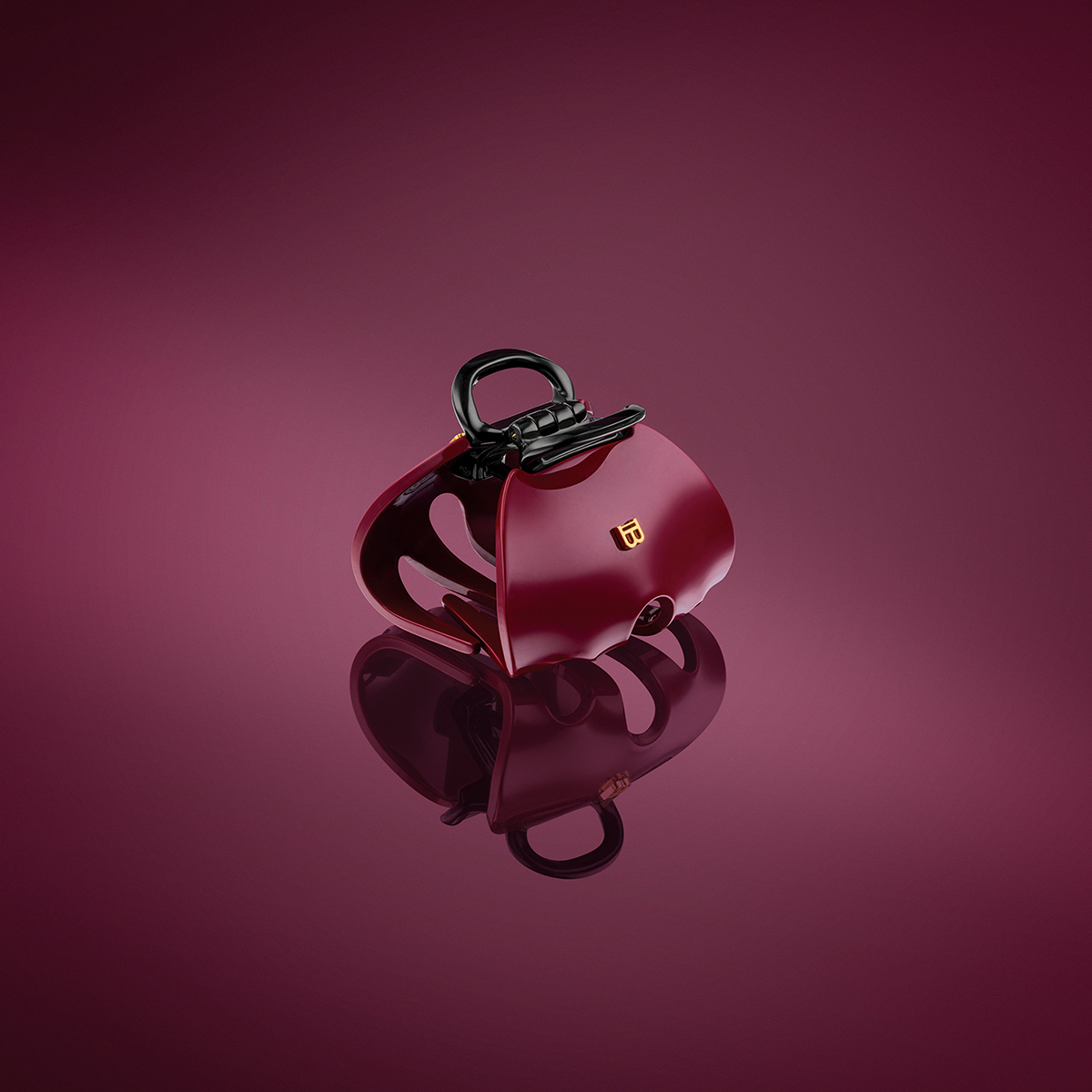 BALMAIN HAIR juukseklamber krabi Imperiale Velvet Burgundy XL / Pince Imperiale Velvet Burgundy XL - Image 2