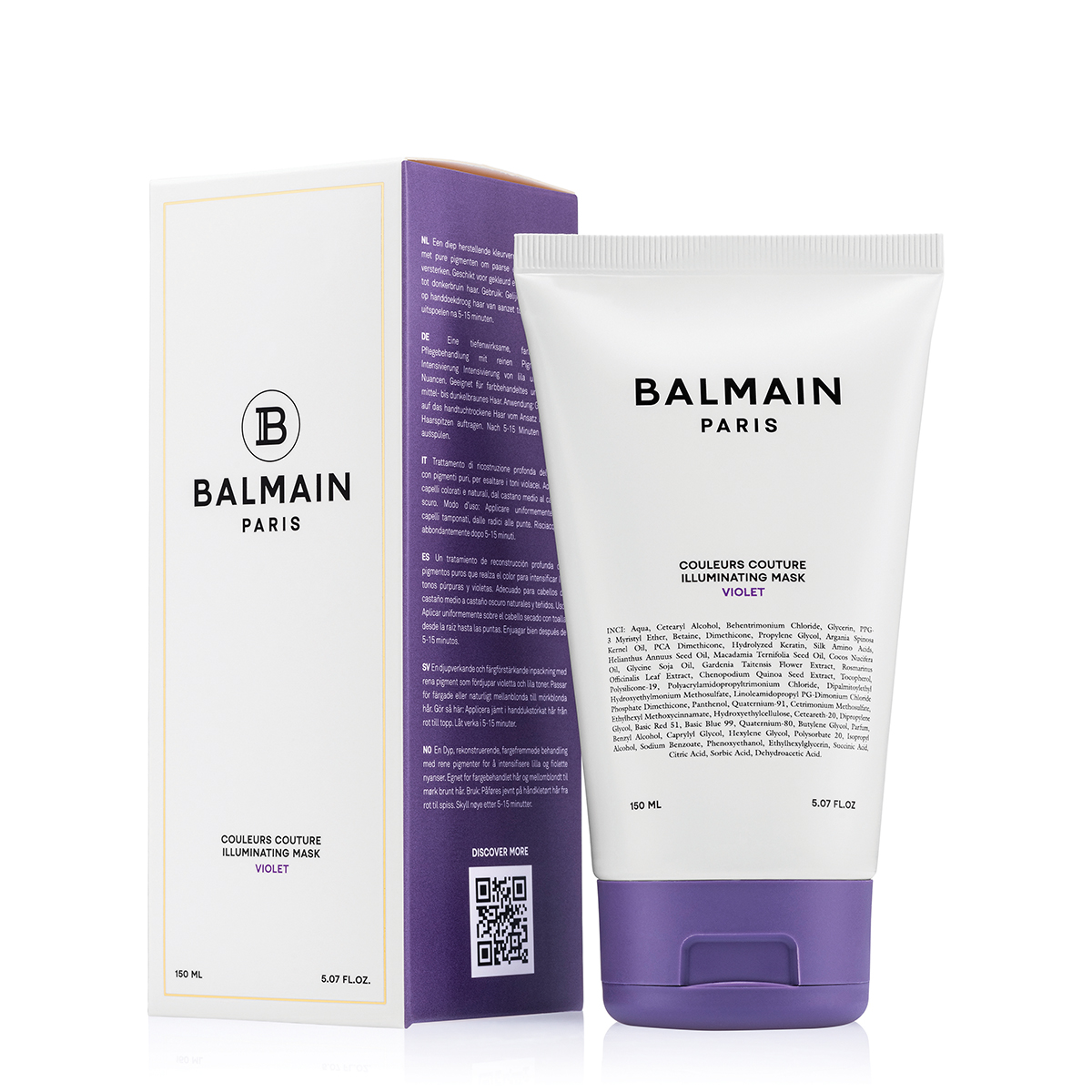 BALMAIN HAIR tooniv juuksemask violetne / Illuminating Violet Hair Mask 150ml - Image 4