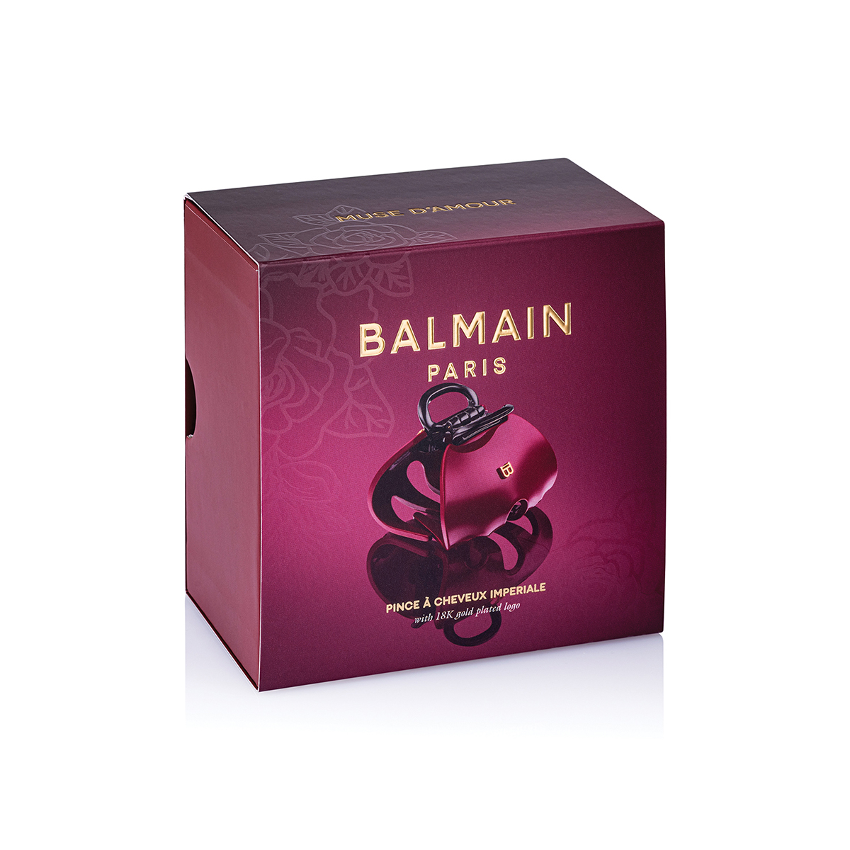 BALMAIN HAIR juukseklamber krabi Imperiale Velvet Burgundy XL / Pince Imperiale Velvet Burgundy XL - Image 5