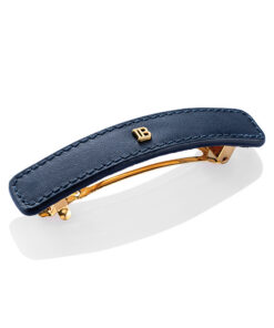 BALMAIN HAIR nahast juukseklamber Cosmic Sapphire L / Barrette Cosmic Sapphire L