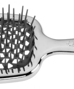 SUPERBRUSH hõbedane pusadevastane juuksehari / Detangling Brush Silver